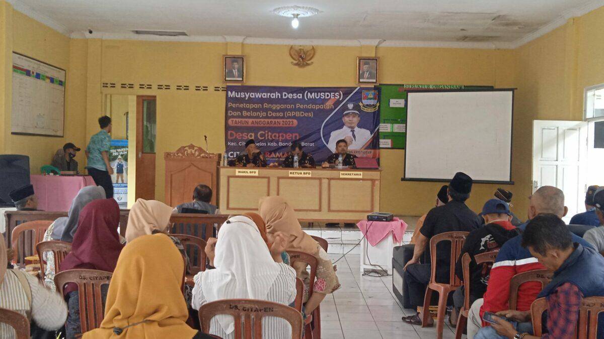 Pemdes Citapen Punya Anggaran Rp2,8 Miliar, Fokus Bangun Infrastruktur