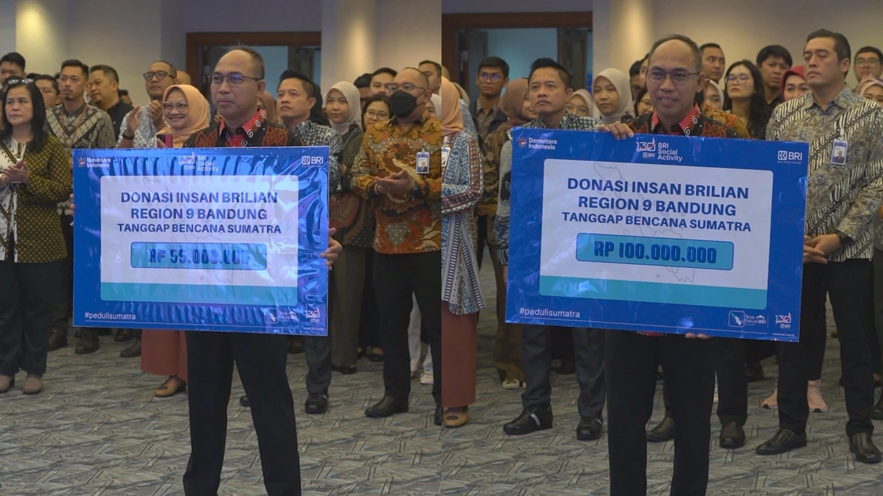 BRILian Region 9 Bandung Salurkan Bantuan Tanggap Bencana ke Sumatera