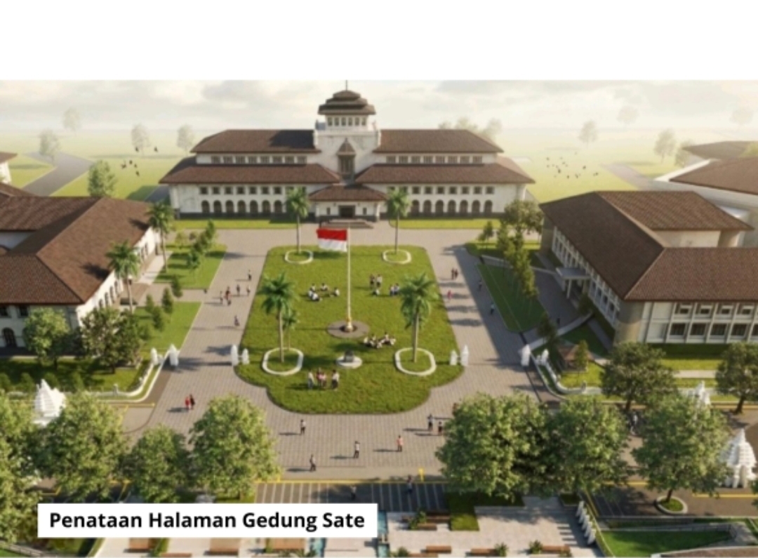 Penataan Halaman Gedung Sate agar Aktivitas Masyarakat Lebih Lancar